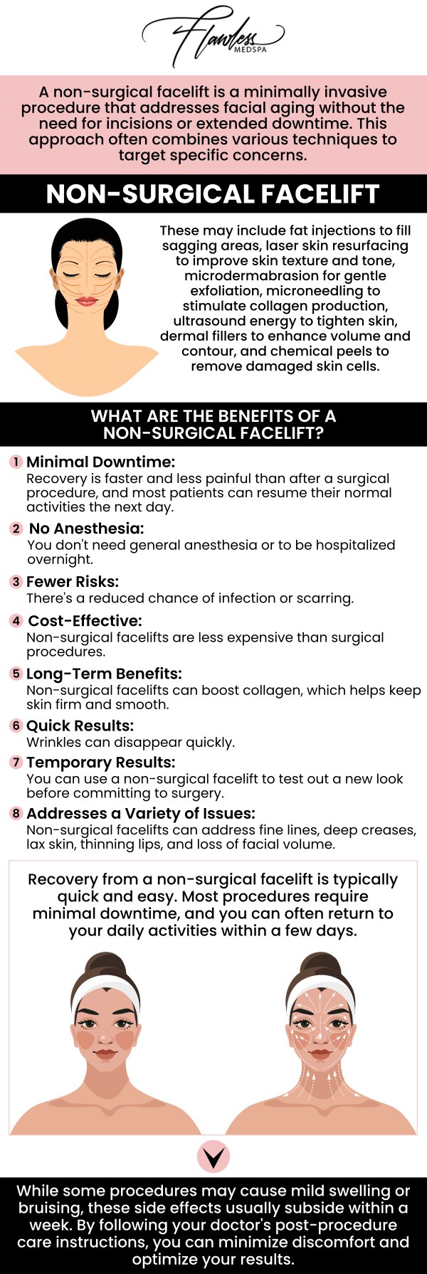 Rejuvenate your appearance with a non-surgical facelift at Flawless MedSpa & The Beverly Hills MedSpa, offering a youthful lift without the need for surgery. Our advanced techniques provide natural-looking results with minimal downtime. Contact us today to learn more, or schedule an appointment online. We have convenient locations to serve you in Beverly Hills, CA and Las Vegas, NV. Rejuvenate your appearance with a non-surgical facelift at Flawless MedSpa & The Beverly Hills MedSpa, offering a youthful lift without the need for surgery. Our advanced techniques provide natural-looking results with minimal downtime. Contact us today to learn more, or schedule an appointment online. We have convenient locations to serve you in Beverly Hills, CA and Las Vegas, NV.