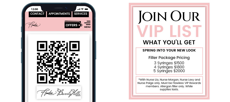 Join the VIP List of Flawless MedSpa & The Beverly Hills MedSpa in Beverly Hills, CA and Las Vegas, NV