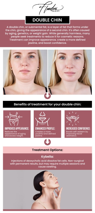 Common questions asked by clients: What causes a double chin? Who is a good candidate for double chin reduction? What treatment options are available for double chin reduction? How soon will I see results from double chin reduction? How much does double chin reduction cost?
Double chin reduction treatments by Melanie Speed, APRN, NP‑C, CANS, at Flawless MedSpa & The Beverly Hills MedSpa target submental fullness for a more defined jawline. Using advanced non‑surgical techniques, these procedures reduce fat and tighten skin with minimal downtime. Achieve a sleeker profile and refreshed appearance under expert care. For more information, please contact us or schedule an appointment online. We have convenient locations to serve you in Las Vegas, NV and Beverly Hills, CA. We serve clients from Las Vegas NV, Summerlin South NV, Paradise NV, Winchester NV, Beverly Hills CA, Los Angeles CA, Santa Monica CA, Burbank CA, and surrounding areas.